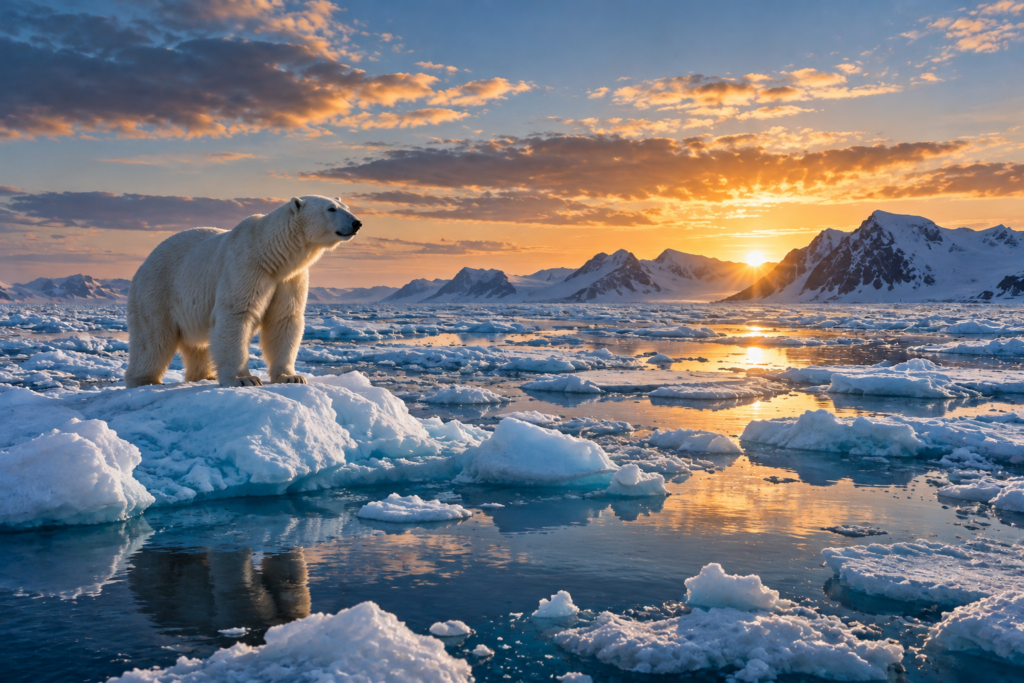 Arctic sea ice during the summer melt season