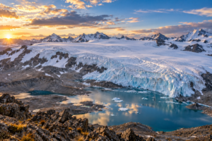 Quelccaya Ice Cap in the high Peruvian Andes