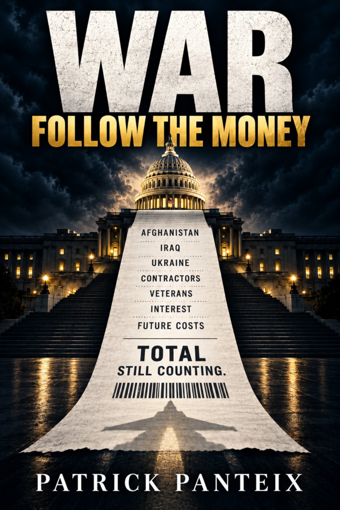 WAR: FOLLOW THE MONEY book cover by Patrick Panteix